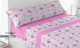 Tejido 100% Poliéster Funny Juego Sábanas Estampada Infantil Cama 90 Verano Poliester (Hadas)
