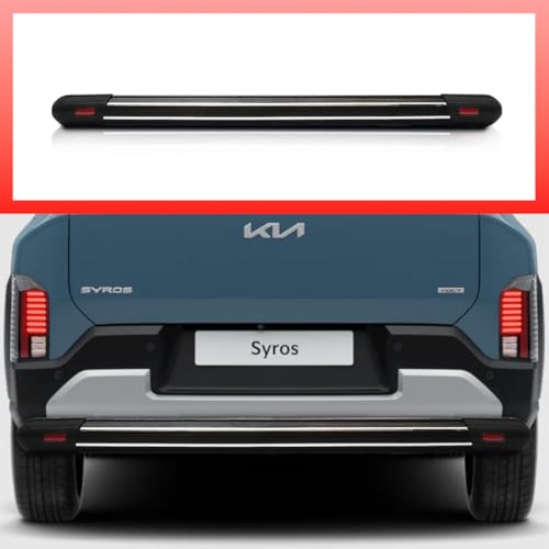 Image of Aluminium Safety Rear Bumper Protector for Kia Syros