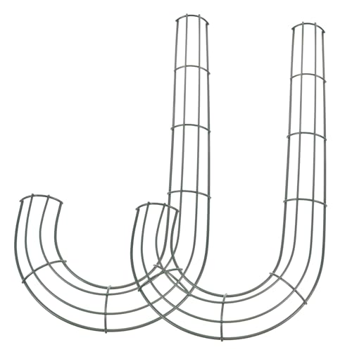 PRETYZOOM 2pcs Candy Cane Wreath Frame Metal Wire Floral Craft for Christmas Decor Structure for Holiday Wall and Door Decorations