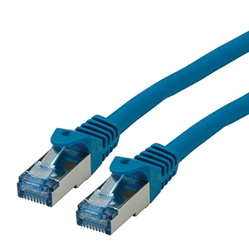 Roline S/Ftp Patch Cable Cat 6A Component Level Lsoh, Blue, 15 M