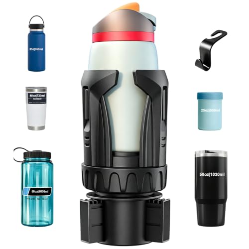 Automatic Car Cup Holder Expander, Large Water Bottles Holder