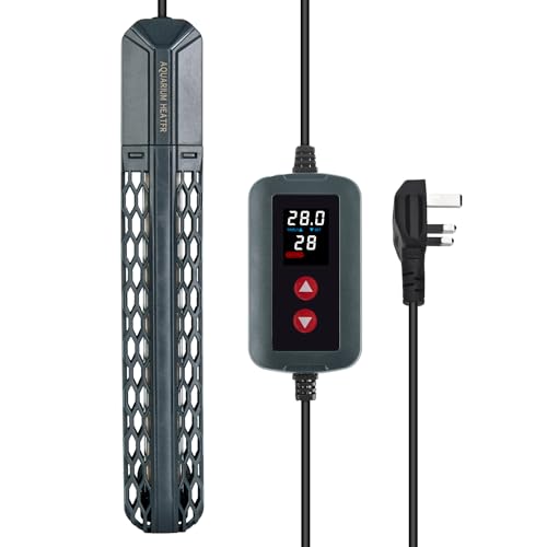 SZELAM 500W Aquarium Heater,Submersible Fish Tank Heater with External Digital Temperature Controller,Explosion-Proof Quartz Tubes Aquarium Heater for Marine Saltwater and Freshwater