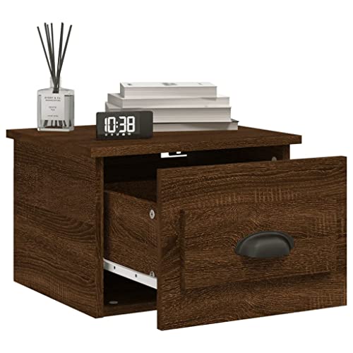 Meuble flottant design moderne chêne marron pour chambre et salon