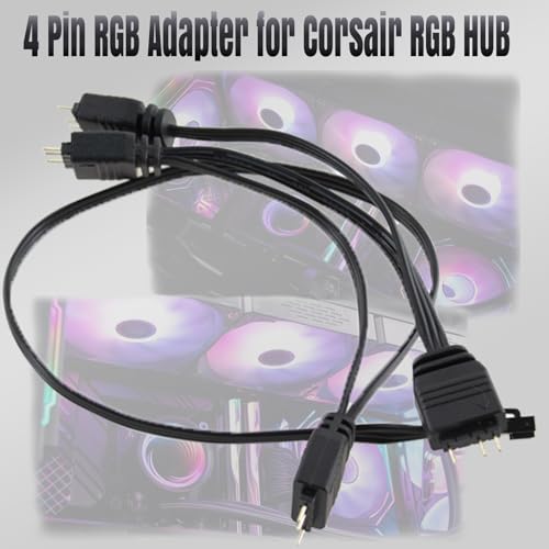 Adaptador RGB 4 Pin a 3 Pin para Corsair Commander Core miniatura 5