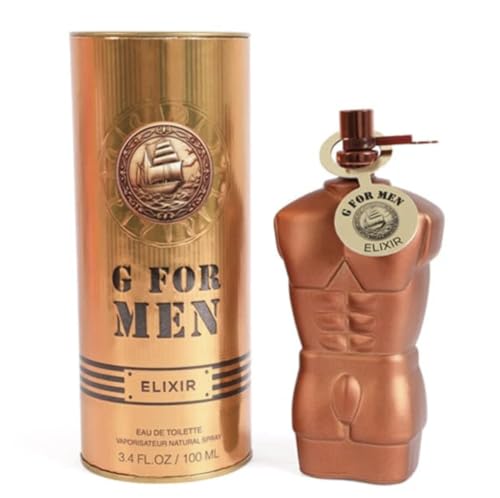G For Men Elixir Men's Cologne 3.4 Fl. Oz. Eau de Toilette Spray