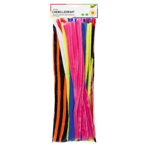 Fils chenillés de 10 couleurs folia pour créer des animaux en peluche