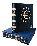álbum para monedas de euro Genérico ÁLBUM Monedas Euro SKAY Azul con CAJETÍN