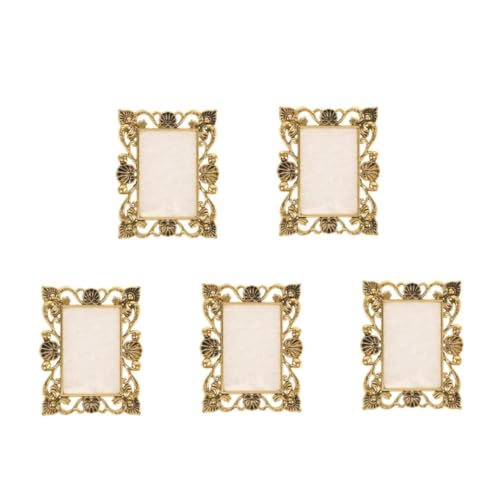 Ipetboom 5 Piezas Paleta De Uñas Tornillos Paleta De Esmalte Abrazadera De Alambre Clip De Etiqueta Magnética Cepillo Giratorio para Biberones Paleta De Ágata Mezclar Paleta Golden Aleación