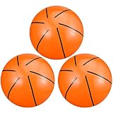 Kacctyen Inflatable Basketball 12 Inch 3 Pcs Beach Ball for Sports Themed Party Decorations Favors Outdoor Birthday Hoop Games Toy Pool Basketball Summer Swimming Water(Classic)