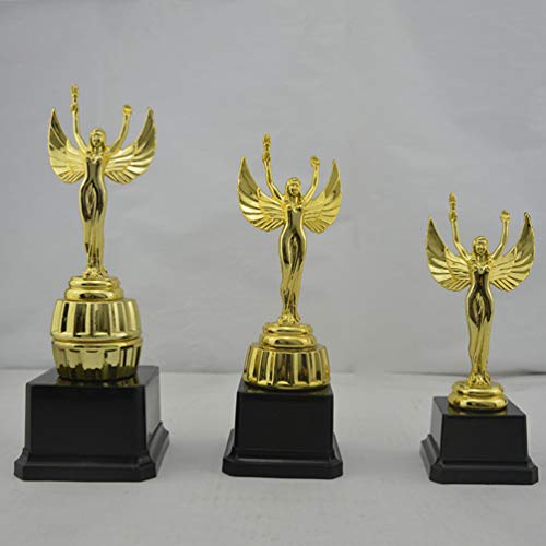 Tendycoco – Troféu de Ouro com Taça de Troféu de Jogo de Deusa de Plástico para Competições e Prêmio