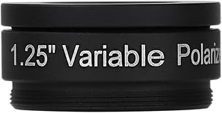 1.25 Inch Filter Variable Polarizing for Astronomy Monocular Telescope & Eyepiece Viewing the Moon for Planets