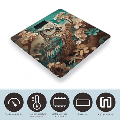 Balanza digital para baño Owl2 de vidrio templado miniatura 3