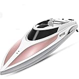 ZHRENXN Bateau Télécommandé H102 À Chargement Sans Fil À Grande Vitesse Refroidi À L'eau Modèle De Bateau Rapide À Télécommande Bateau Jouet 2.4G Avec Fonction Cadeau De Vacances Pour Les Enfants Et L