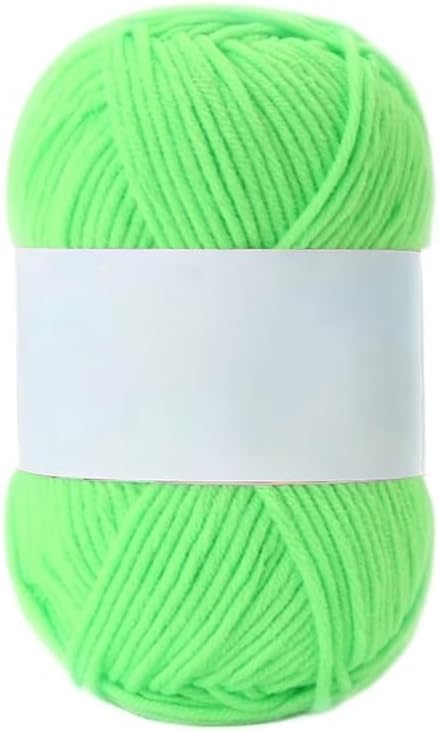 5 Skeins Milk Cotton Yarn for Crocheting Knitting Hand Crochet Kit 50g(3)