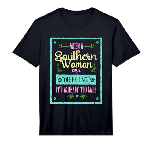 Mens Southern Woman with Attitude Down South Performance T-Shirt