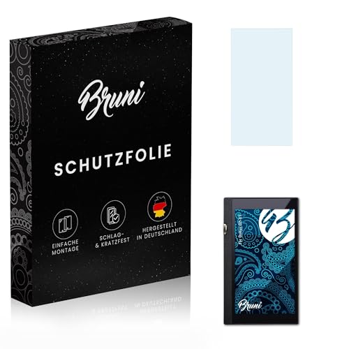 Bruni Screen Protector compatible with Onkyo DP-X1 Protector Film, crystal clear Protective Film (2X)