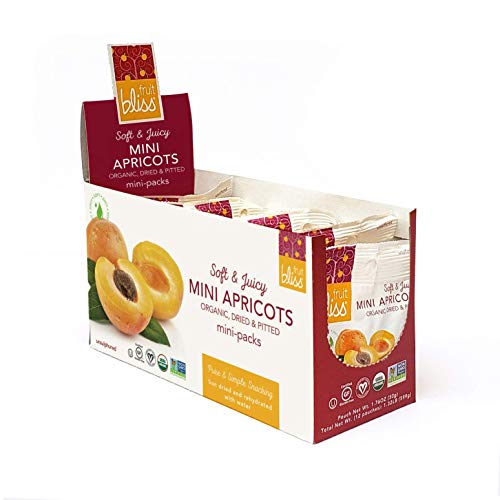 Unsulfured Turkish Apricots - Organic Apricots Dried Fruit Snacks - Healthy Snacks For On The Go & Post Workout Snacks - Non-Gmo, Gluten-Free, Dried Apricot Fruit Snacks (12 Mini Pack – 1.76 Oz. Each #TOP7