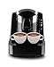 ARZUM OKKA OK002 Schwarz Kaffeemaschine, 710 W, 2 Tassen Kapazität, direkt zum Einschenken in die Tasse, automatische Brühhöhenerkennung, Patentierte Kochtechnologie, Selbstreinigung, Auswahl der Tassengröße, Langsame Brühfunktion, Audio-Warnsystem, LED-Warnsystem, Wassereinheit