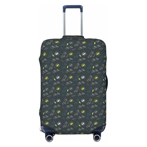 Housse de valise élastique contre les rayures universelle noire XL