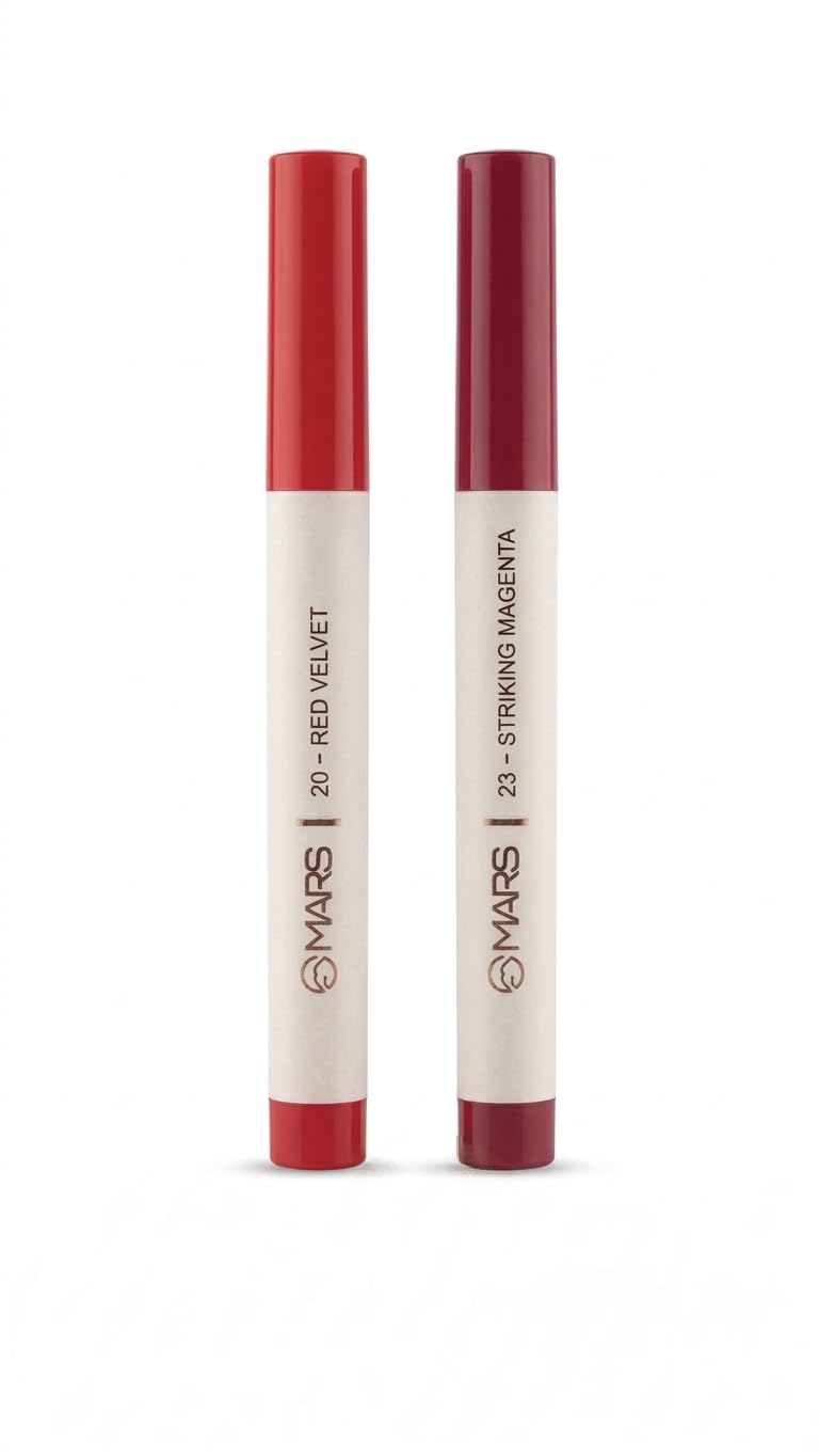 Premium Beauty with Mars Poppins Customizable Matte Lip Crayon Set of 2 - Long Lasting, Highly Pigmented Lipstick Duo | Pe... - Review, Price and Buying Guide