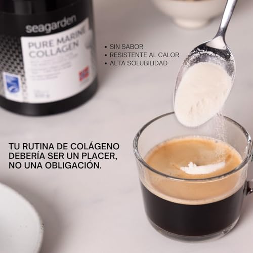 Seagarden Polvo de Colágeno Marino Puro 100% Noruego - Colágeno Hidrolizado Tipo I de Bacalao Ártico Salvaje, Para Piel, Cabello, Uñas, Tendones, Músculos - 300 g (2 Meses, Sin Sabor)