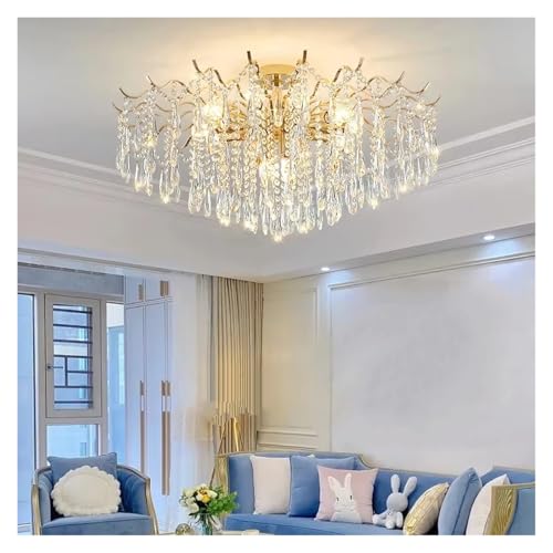 Lámparas de araña de Cristal Europeo, lámparas de Sala de Estar, lámparas de Lujo para Comedor, Dormitorio, Villa, Pasillo, Hotel, lámparas de Techo, Accesorios de ilumin
