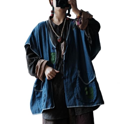 Womens Handmade Linen Clothing V Neck Layering Vest Top Cap Sleeve Loose Fit Tank Top with Pocket2