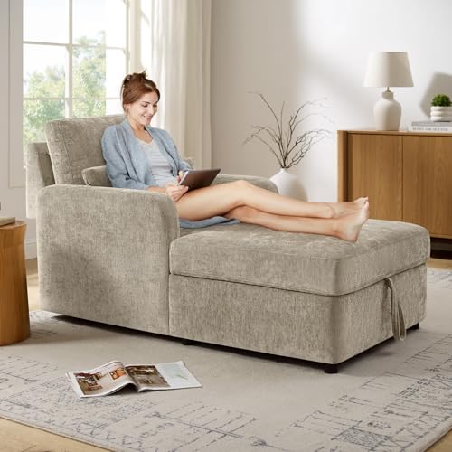 Arcrinte Chaise Lounge Chair Indoor with 2-Position...