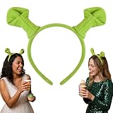TRKYM Green Ogre Ear Headband, Monster Ears Headband With Stretchy For Halloween Dress Up Theme Party Cosplay Costume Accessories(1 Pack)