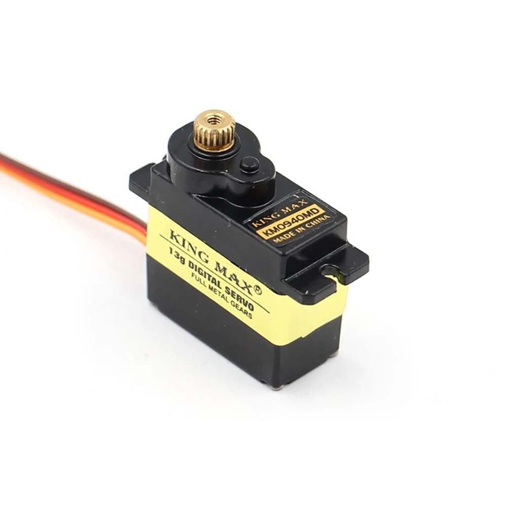 KM0940MD Digitaler Metall-Servo-Eisenkern, wasserdicht, 13 g, Ruderlenkung für RC-Flugzeuge, feste Flügel, DIY (4 Stück KM0940MD)