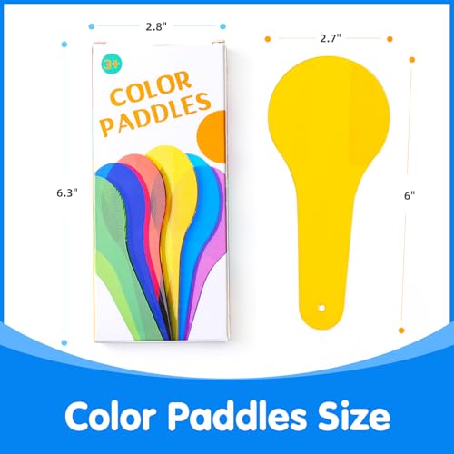 Image of 18 Pcs Color Paddles - Engaging Color Mixing Toy for Kids (Pack of 3)