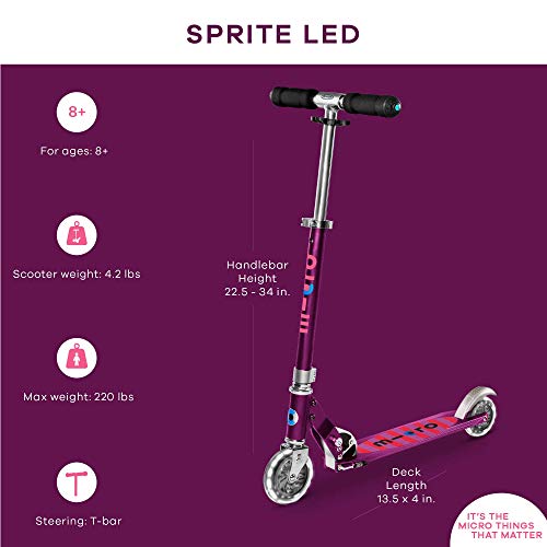 Micro Kickboard Sprite Foldable LED Scooter