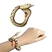 Royu 4 Piece PVC Toy Snake Bracelet, Halloween Party Realistic Snake Bracelet Fake Snake Wrist Band Scary Mischievous Toys Novelty Party Supplies and Practical Joke Toys