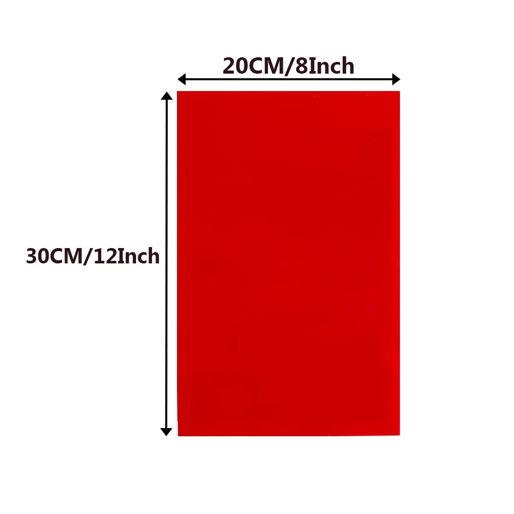 Red Acrylic Sheets - 2 Pcs 8x12" ABS Plastic -3 Red Acrylic Sheets - 2 Pcs 8x12" ABS Plastic -3