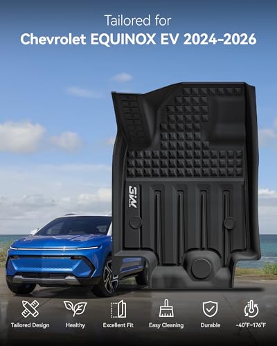 Image of 3W Floor Mats Fit for 2024-2026 Chevrolet Chevy Equinox EV (Non Fuel)