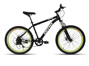 Omobikes Manali G7 | Gear MTB Mountain Cycle | 7 Speed Shimano Gears | 26T Tire | Lockout Suspension | Dual Disc Brakes | 18.5