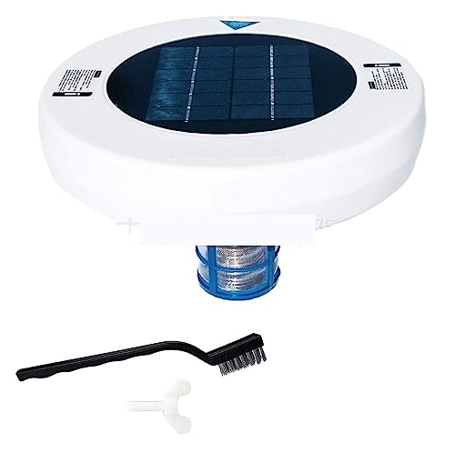 Filtro ionizador de piscina, purificador de agua solar con tecnología de iones de cobre y plata para eliminación y desinfección de algas