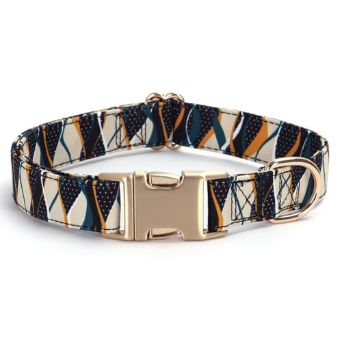Collier réglable pour chien à motif fleurs en coton doux pour les vacances - 2