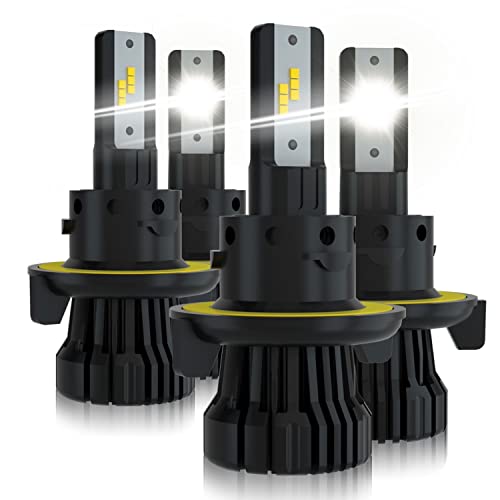 GTMOTO for 2020 2021 2022 Ford F600 F550 F450 F350 F250 LED Headlights, Super Duty Truck Light Bulbs High and Low Beam Combo, 6000K Cool White LED Conversion Kit, 4-Pack