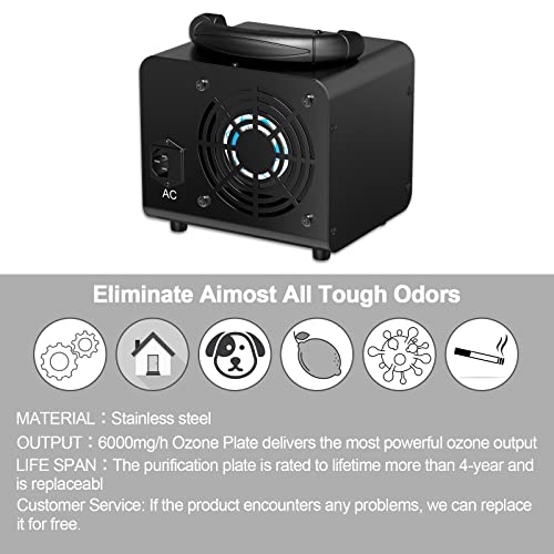 Aldious Ozone Generator, 6000Mg/H High Capacity Industrial Ozone Generator, Commercial Ozone Generator, Ozone Machine For Rooms, Smoke, Cars #TOP2