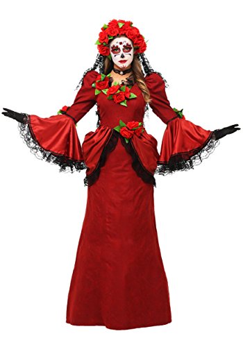 Fun Costumes Women's Plus Size Day of the Dead Costume Day of Dead Dress for Women 3X