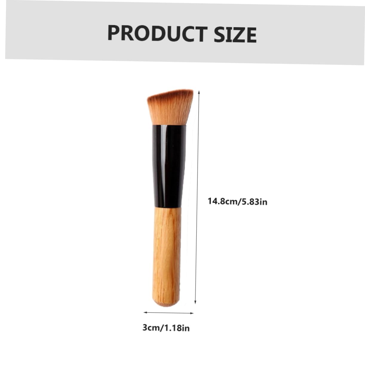 SHERCHPRY 3pcs Makeup Brush Portable Foundation and Blush Applicators Lightweight Cosmetic Brushes for for Daily Makeup Use Random Color