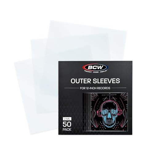 Pochettes exterieures pour disques vinyles BCW en polypropylene 30,5 cm lot de 50