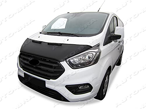 AB3-00363 HOOD BRA Compatible with FORD TRANSIT CUSTOM TOURNEO since 2018 Front End Nose Mask Bonnet Bra STONEGUARD PROTECTOR TUNING