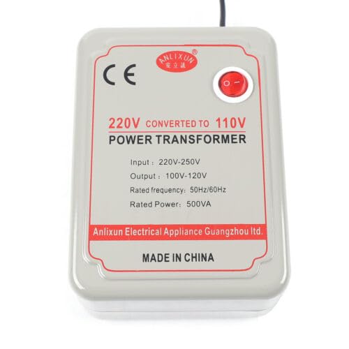 Transformador de tensión de 230 V a 110 V, convertidor DE,500 W, convertidor