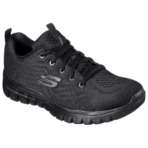 Miniatura 5 de Skechers Graceful Get Connected Regular, Zapatillas Mujer, Black Mesh Trim, 38 Eu