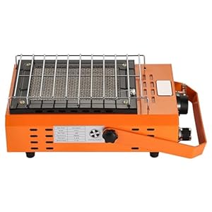 Draagbare Propaanverwarmer & Campingkachel, Multifunctionele Verstelbare Gasverwarmer Koken Barbecue Terrasverwarmer, voor Draagbare Reizen Camping Caravan Vissen Thuis Binnen en Buiten
