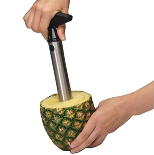 Rienar Easy Tool Stainless Steel Fruit Pineapple Corer Slicer Peeler Cut Stem Remover