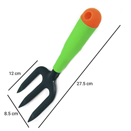 DARIT Garden Tool Sets - Gardening Hand Tools with High Carbon Steel Heads Trowel Rake Fork Cultivator (Cultivator + Fork)