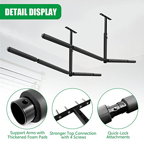 Tinfomyou Surf Paddle Board Storage Rack Double Sup Adjustable Surfboard Ceiling Rack Hanger Overhead Mount For Garage And Indoor #TOP1